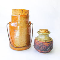 Ceramic Spice Oil Jars with Cork Tops (Sold Individually)