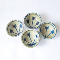 Hand Spun Ceramic Pottery Bowls Set of Four