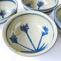 Hand Spun Ceramic Pottery Bowls Set of Four