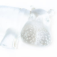 Glass Hippo Paperweight