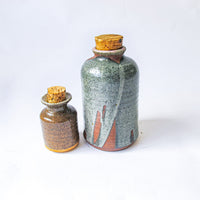 Ceramic Spice Oil Jars with Cork Tops (Sold Individually)
