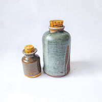 Ceramic Spice Oil Jars with Cork Tops (Sold Individually)