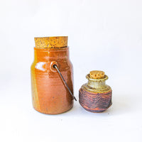 Ceramic Spice Oil Jars with Cork Tops (Sold Individually)