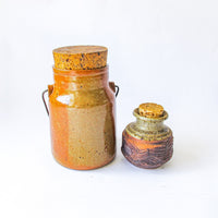Ceramic Spice Oil Jars with Cork Tops (Sold Individually)
