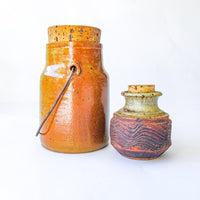 Ceramic Spice Oil Jars with Cork Tops (Sold Individually)