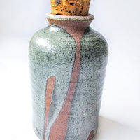 Ceramic Spice Oil Jars with Cork Tops (Sold Individually)