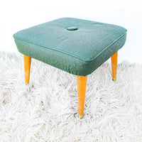 Nagahyde Midcentury Stool Bench Ottoman
