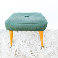 Nagahyde Midcentury Stool Bench Ottoman