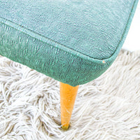 Nagahyde Midcentury Stool Bench Ottoman