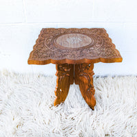 Teak Wood Table with Folding Base