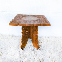 Teak Wood Table with Folding Base