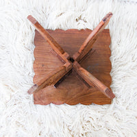 Teak Wood Table with Folding Base