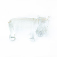 Glass Hippo Paperweight