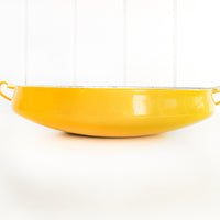 Midcentury Dansk Enamelware Pan Paella Pan Wok Made in Denmark