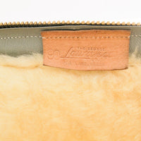 The Gorge Laurence Tooled Leather Clutch with Sheep Skin Liner Made in Portland Oregon