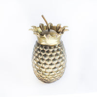 Brass Pineapple Canister Jar with Lid from India