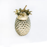 Brass Pineapple Canister Jar with Lid from India