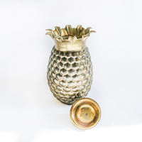 Brass Pineapple Canister Jar with Lid from India