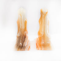 Onyx Agate Stone kneeling Lady Book Ends