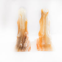Onyx Agate Stone kneeling Lady Book Ends
