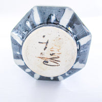 Geometric Hand Spun Pottery Ceramic Serving Pitcher