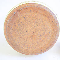 Speckled Ceramic Pottery Canister with Cork Lid