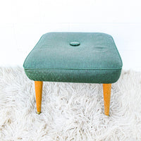 Nagahyde Midcentury Stool Bench Ottoman