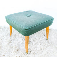 Nagahyde Midcentury Stool Bench Ottoman