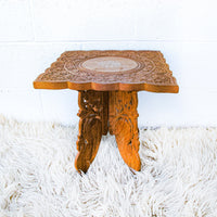 Teak Wood Table with Folding Base