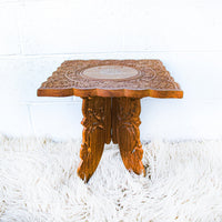 Teak Wood Table with Folding Base
