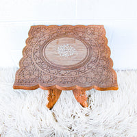 Teak Wood Table with Folding Base
