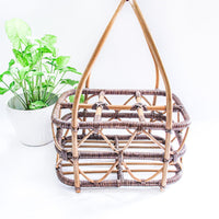 Bamboo Bottle Basket Carrier