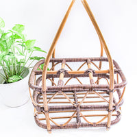 Bamboo Bottle Basket Carrier