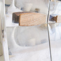 Chrome Midcentury Counter Top Kitchen Canister Cabinet