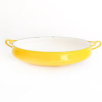 Midcentury Dansk Enamelware Pan Paella Pan Wok Made in Denmark
