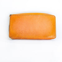 The Gorge Laurence Tooled Leather Clutch with Sheep Skin Liner Made in Portland Oregon