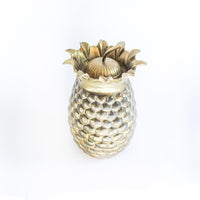 Brass Pineapple Canister Jar with Lid from India