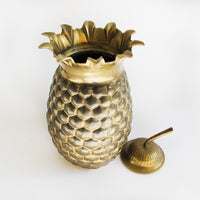 Brass Pineapple Canister Jar with Lid from India