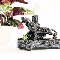 Ceramic Panther Planter