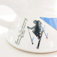 Bearly Surviving Porcelain Ski Dash Mug 1980's with Grip Bottom
