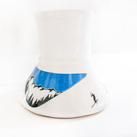 Bearly Surviving Porcelain Ski Dash Mug 1980's with Grip Bottom