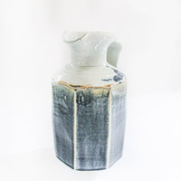 Geometric Hand Spun Pottery Ceramic Serving Pitcher