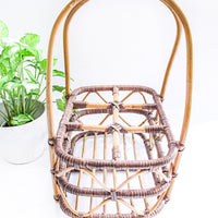 Bamboo Bottle Basket Carrier