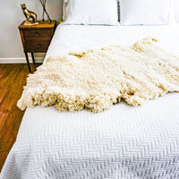 Sheep Skin Area Rug Throw