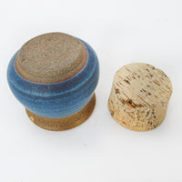 Ceramic Pottery Spice Jar with Cork Lid