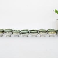 Green Glaze Ceramic Mug Cups (Sold in Sets of 4)