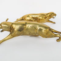 Art Deco Brass Cougar Panther Tiger Statues from Europe (1 LEFT - Sold Individually)