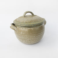 Speckled Grey Ceramic Baking Stew Pot With Lid