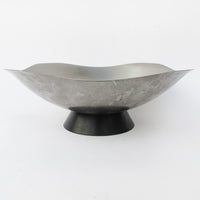 West Bend Stainless Steel Midcentury Saucer Serving Bowl  -  Made in the USA