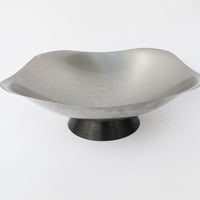 West Bend Stainless Steel Midcentury Saucer Serving Bowl  -  Made in the USA